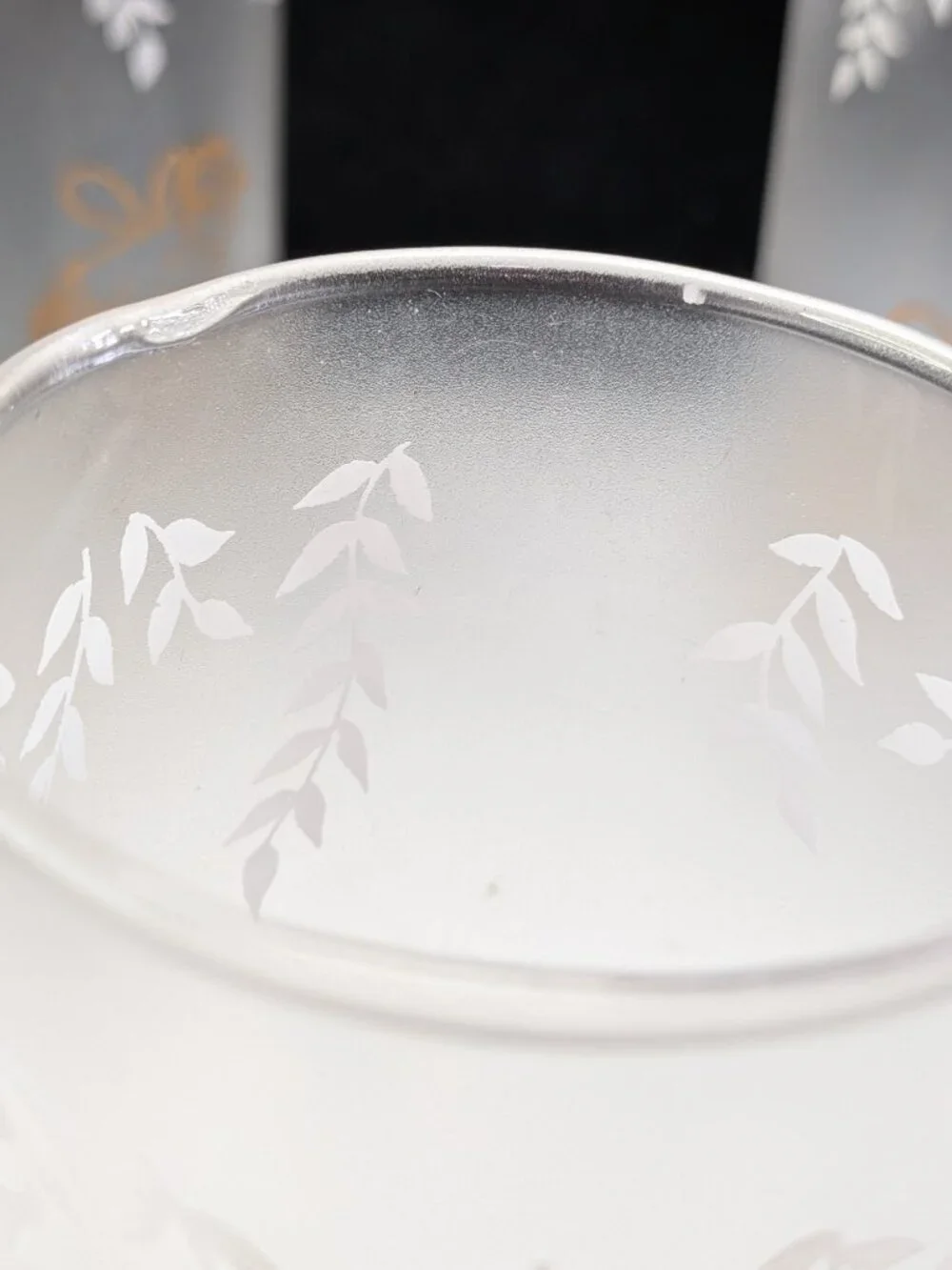 Vintage Libbey White Rock Psyche Fairy Glasses Set 6 Fairycore 50s